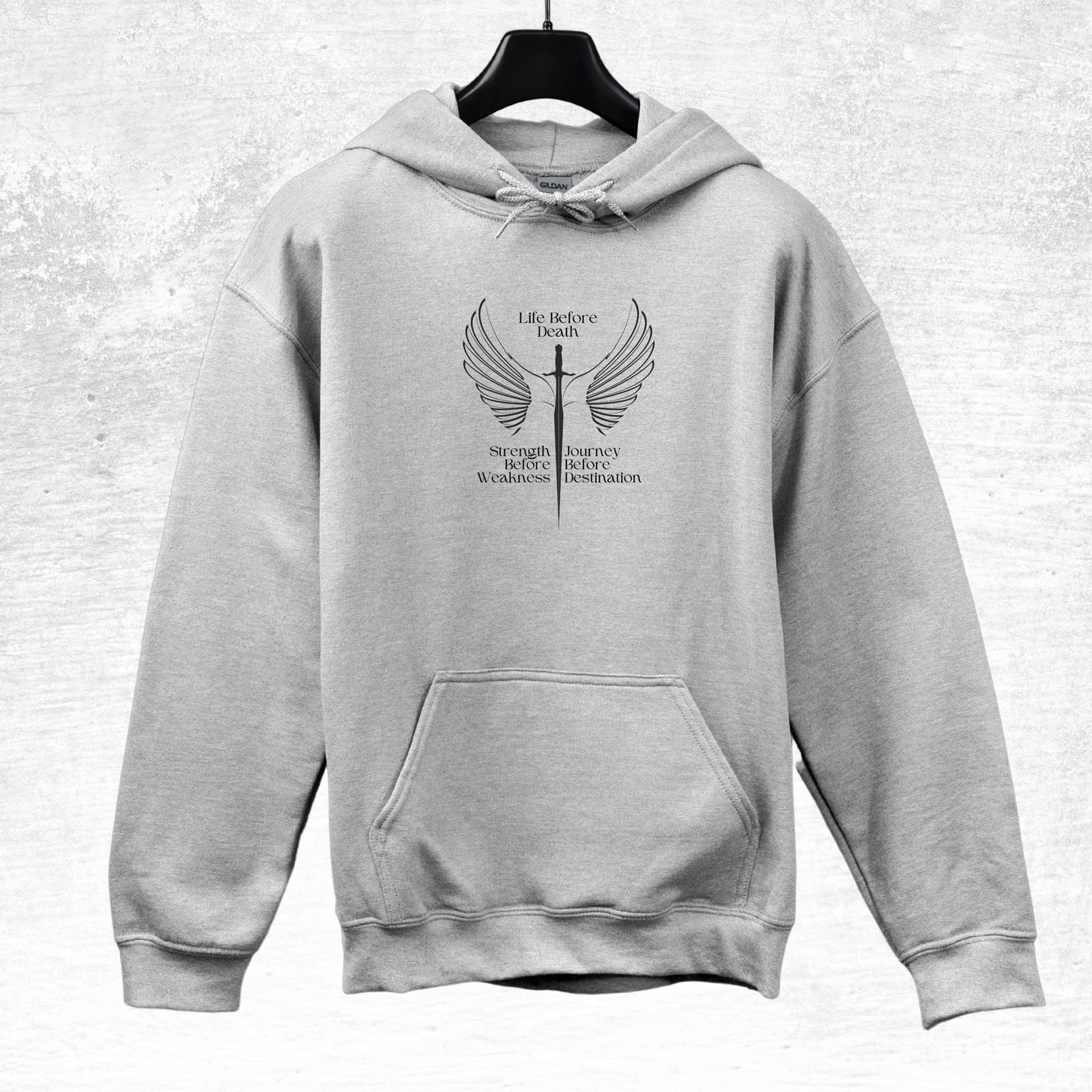 Brandon Sanderson Hoodie, Life Before Death Quote, Way of Kings, Brandon Sanderson Gift, Military, Motivational Hooded Sweatshirt