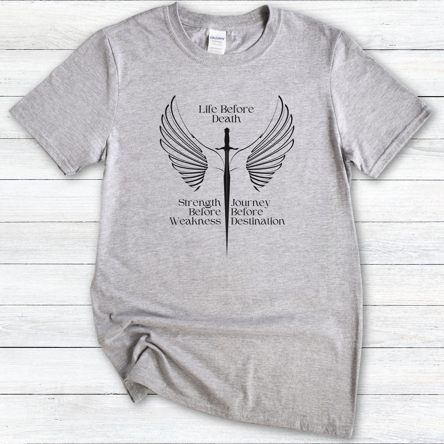 Brandon Sanderson T-Shirt – "Life Before Death, Strength Before Weakness, Journey Before Destination" Way of Kings Tee