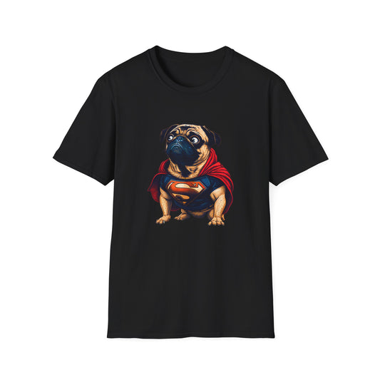 Pug Dog Shirt, Pug Owner Gift, SuperPug, Pug Super Hero T-Shirt