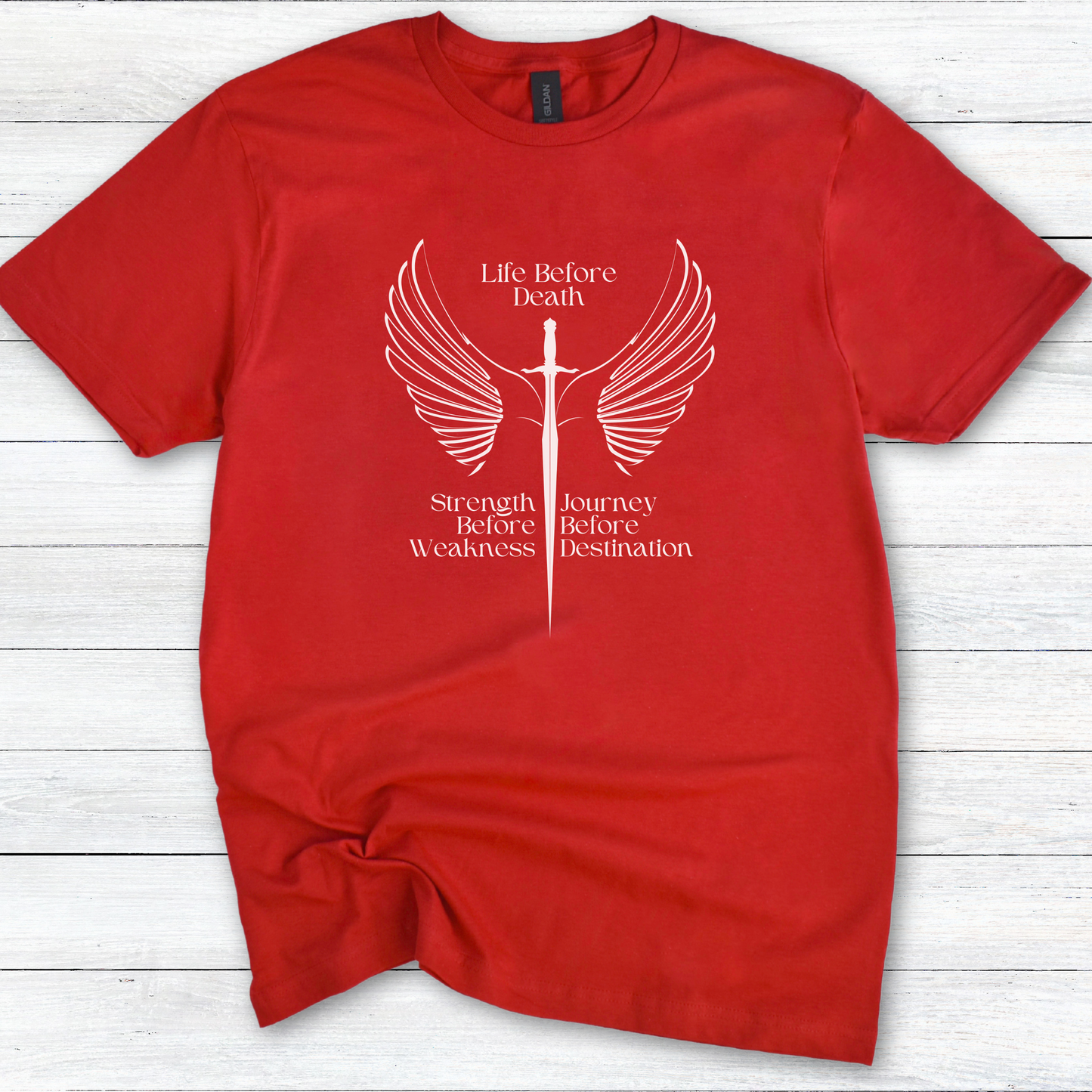 Brandon Sanderson T-Shirt – "Life Before Death, Strength Before Weakness, Journey Before Destination" Way of Kings Tee