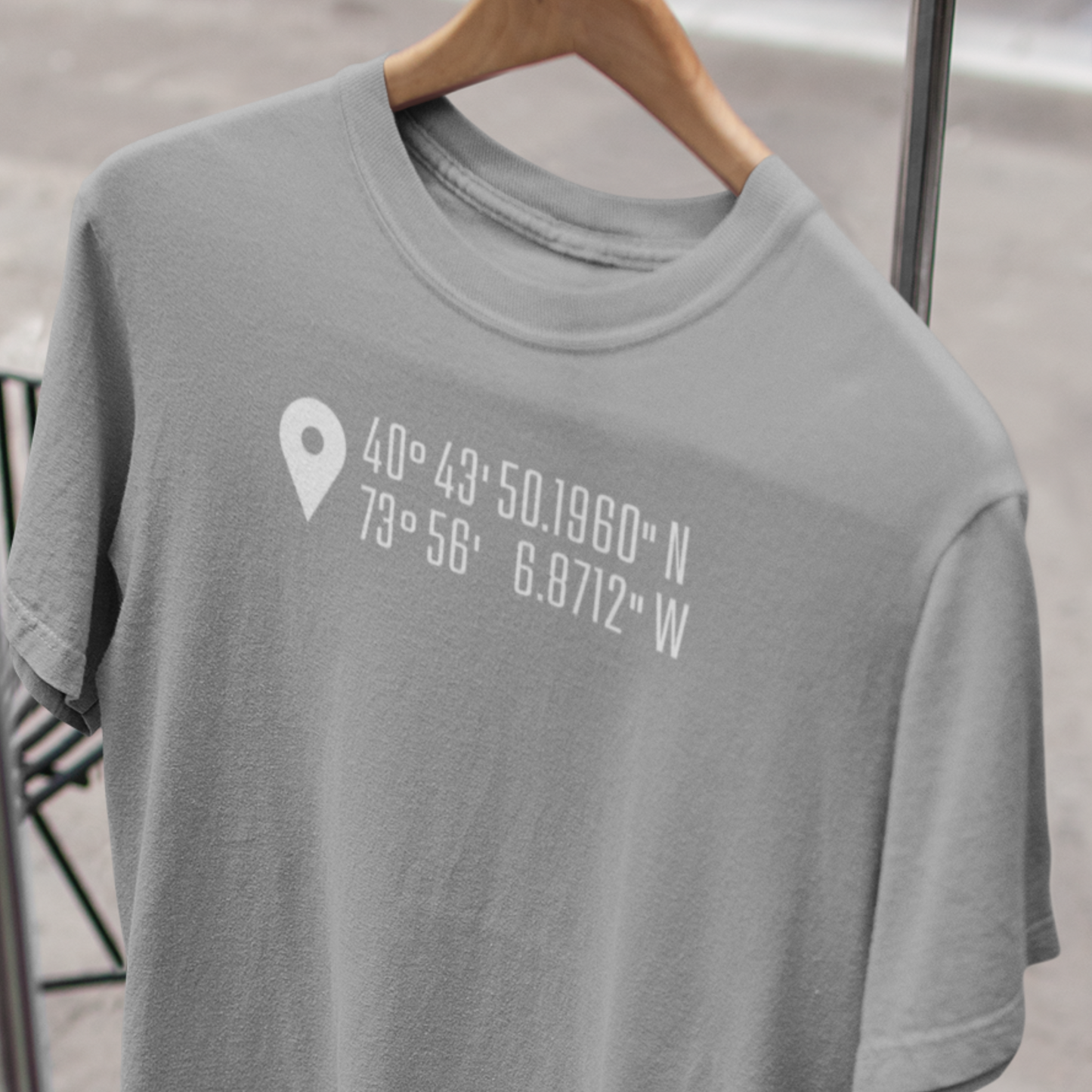 Coordinates Shirt, Special Location, Favourite Place, Loc Lat, Where We Met, Wedding, Anniversary, Travel Gift, T-Shirt