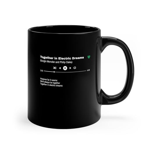 Personalized Song Mug, Music Mug, Customize with your Favorite Song, Artist, Lyrics, Times, Personalized Gift - 11oz Black Mug