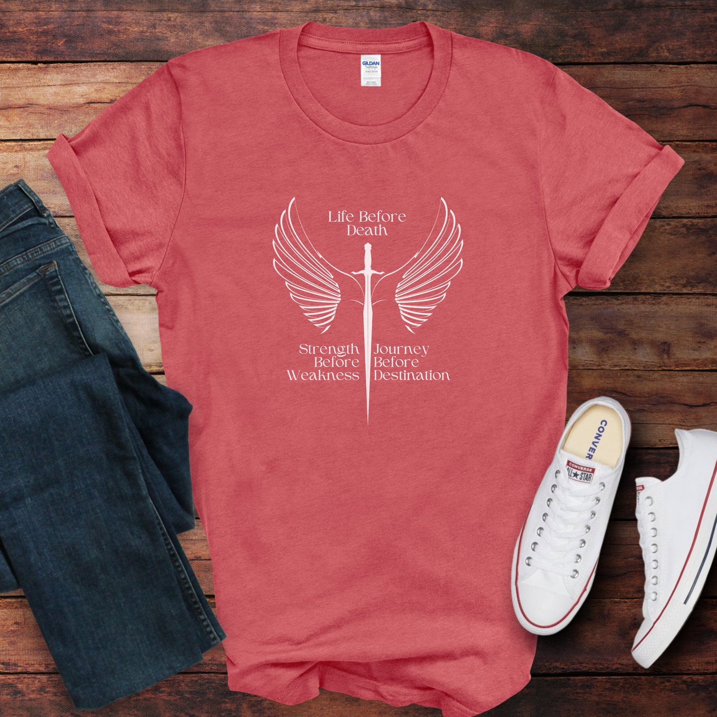 Brandon Sanderson Shirt, Life Before Death. Strength Before Weakness. Journey Before Destination. Way of Kings - T-Shirt