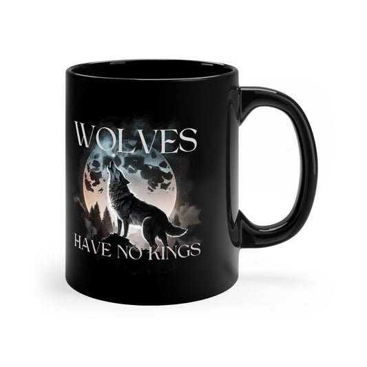Robin Hobb Mug, Wolves Have No Kings, Nighteyes - 11oz Black Mug