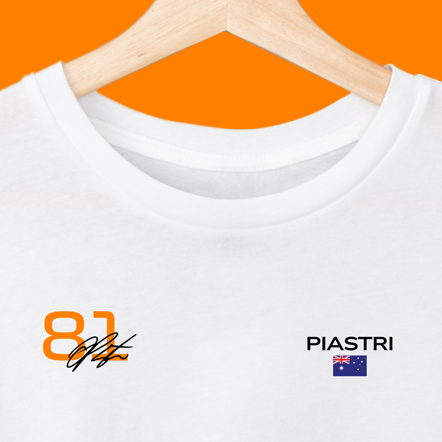 Oscar Piastri #81 Signature & Flag T-Shirt