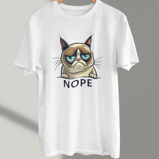 Cat "Nope" T-Shirt - When Meow Just Doesn't Cut It!