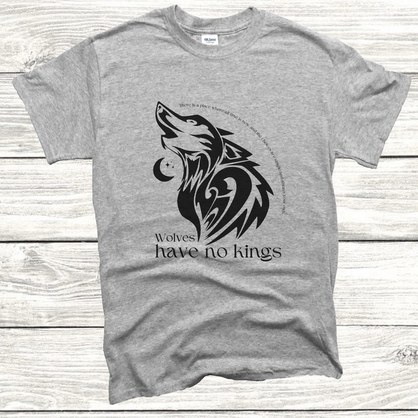 Robin Hobb Wolves have no kings, Nighteyes, Farseer Trilogy, Royal Assassin - T-Shirt