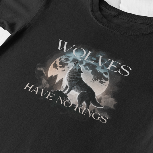 Wolves have no kings, Robin Hobb, Farseer Trilogy, Royal Assassin, Nighteyes, Black High Quality Unisex Softstyle T-Shirt