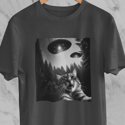 Cat Selfie UFOs T-Shirt