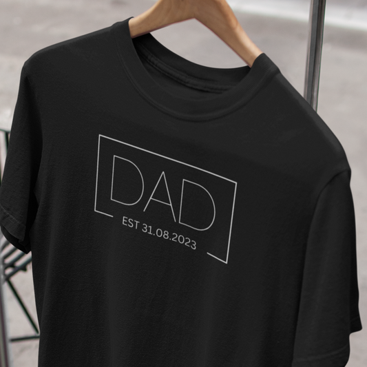 Custom Dad Classic EST Date T-Shirt