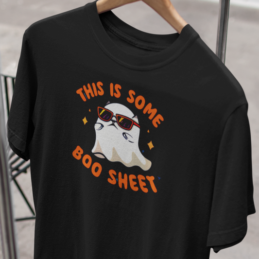 Halloween - This is Some Boo Sheet Tee, Orange - Unisex Softstyle T-Shirt