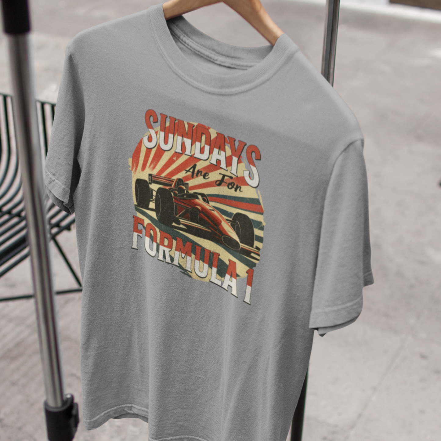 Formula 1 T-Shirt, Sundays are for Formula 1, Retro F1 Graphic Tee, Classic Race Car, Motorsport Enthusiast Gift, F1 Gift