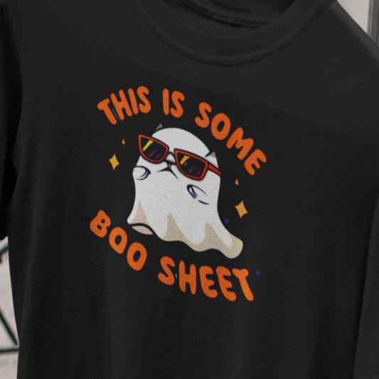 Halloween - This is Some Boo Sheet Tee, Orange - Unisex Softstyle T-Shirt