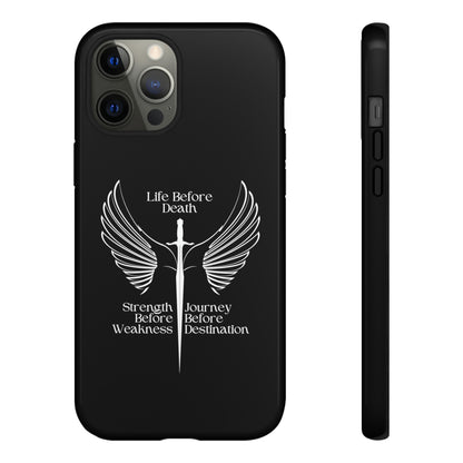 Brandon Sanderson Phone Case, Life Before Death. Apple Phone Case, Android Phone Case, Way of Kings, Military, Motivational - Tough Case