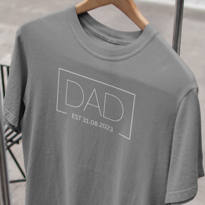 Custom Dad Classic EST Date T-Shirt