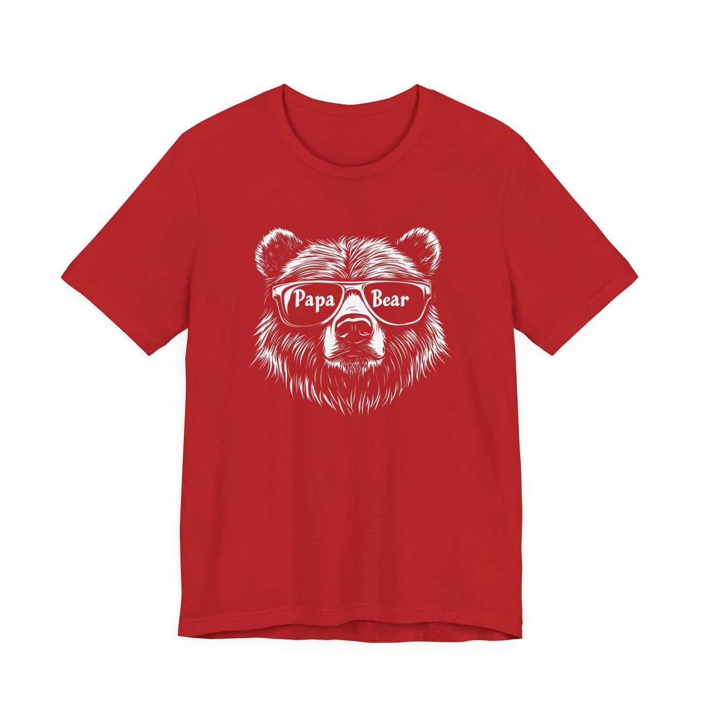 Papa Bear T-Shirt for Dads - Cool Bear in Shades with "Papa" and "Bear" Design