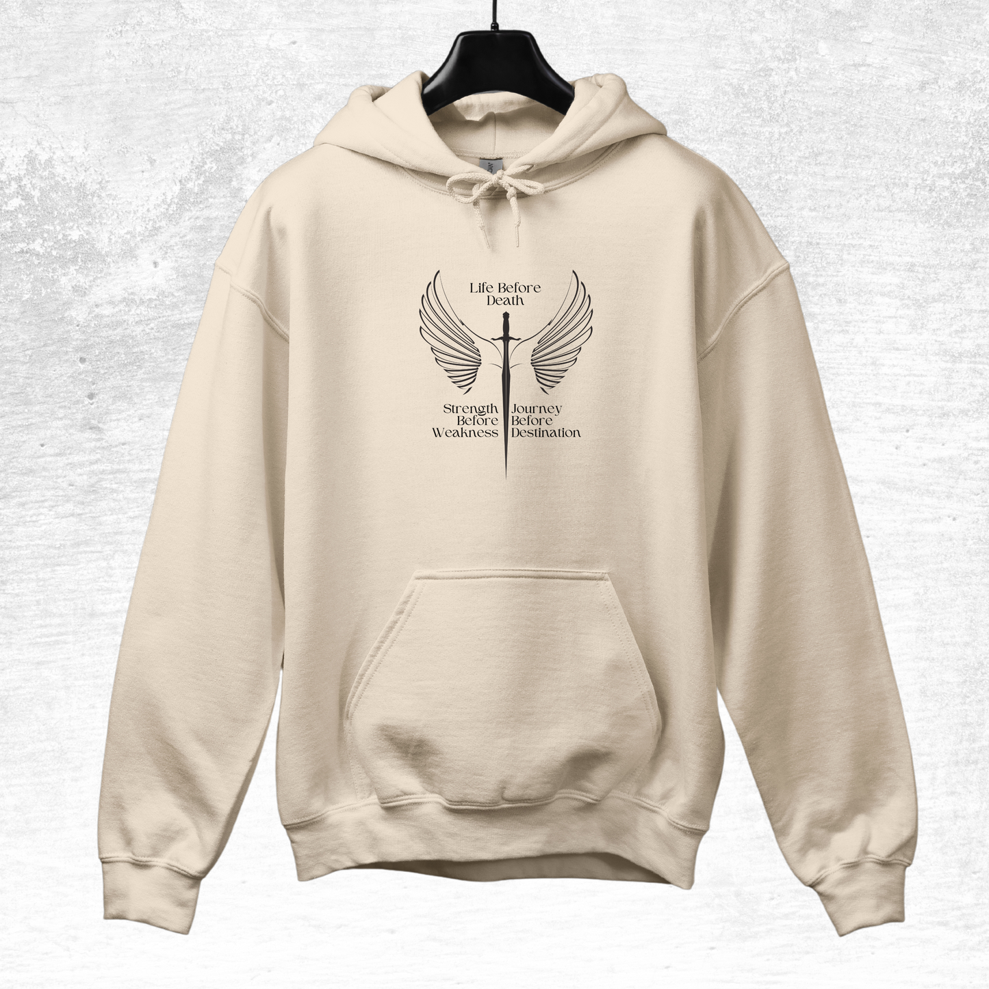 Brandon Sanderson Hoodie, Life Before Death Quote, Way of Kings, Brandon Sanderson Gift, Military, Motivational Hooded Sweatshirt