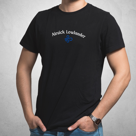 Airsick Lowlander, Way of Kings, Stormlight Archive, Brandon Sanderson - Black T-Shirt