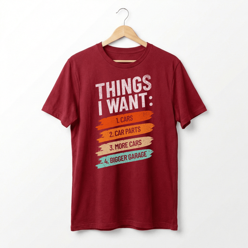 Retro Car Enthusiast Graphic Tee | Auto Mechanic Engine Design