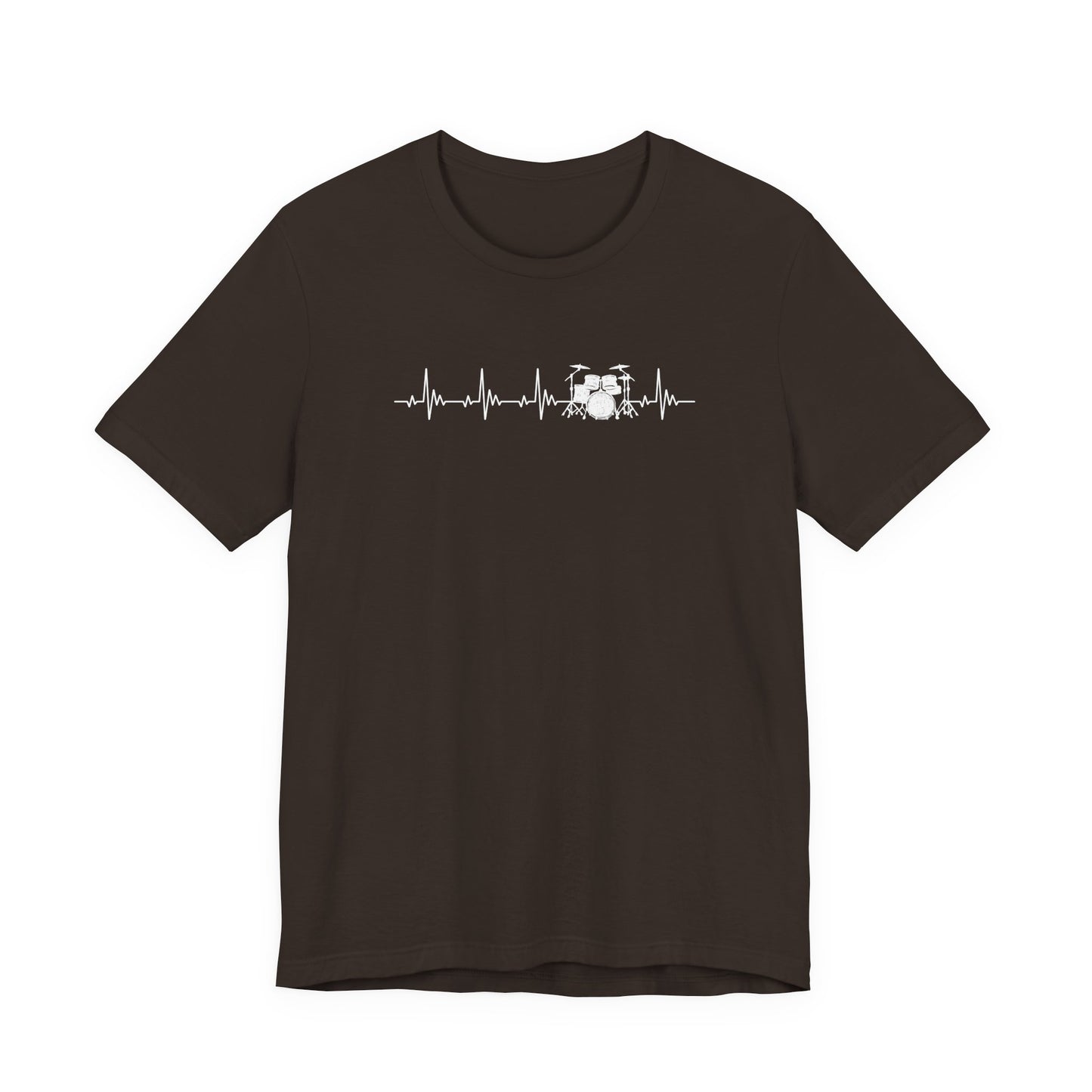 Heartbeat Drum Set T-Shirt | Heart Beats for Drumming Tee