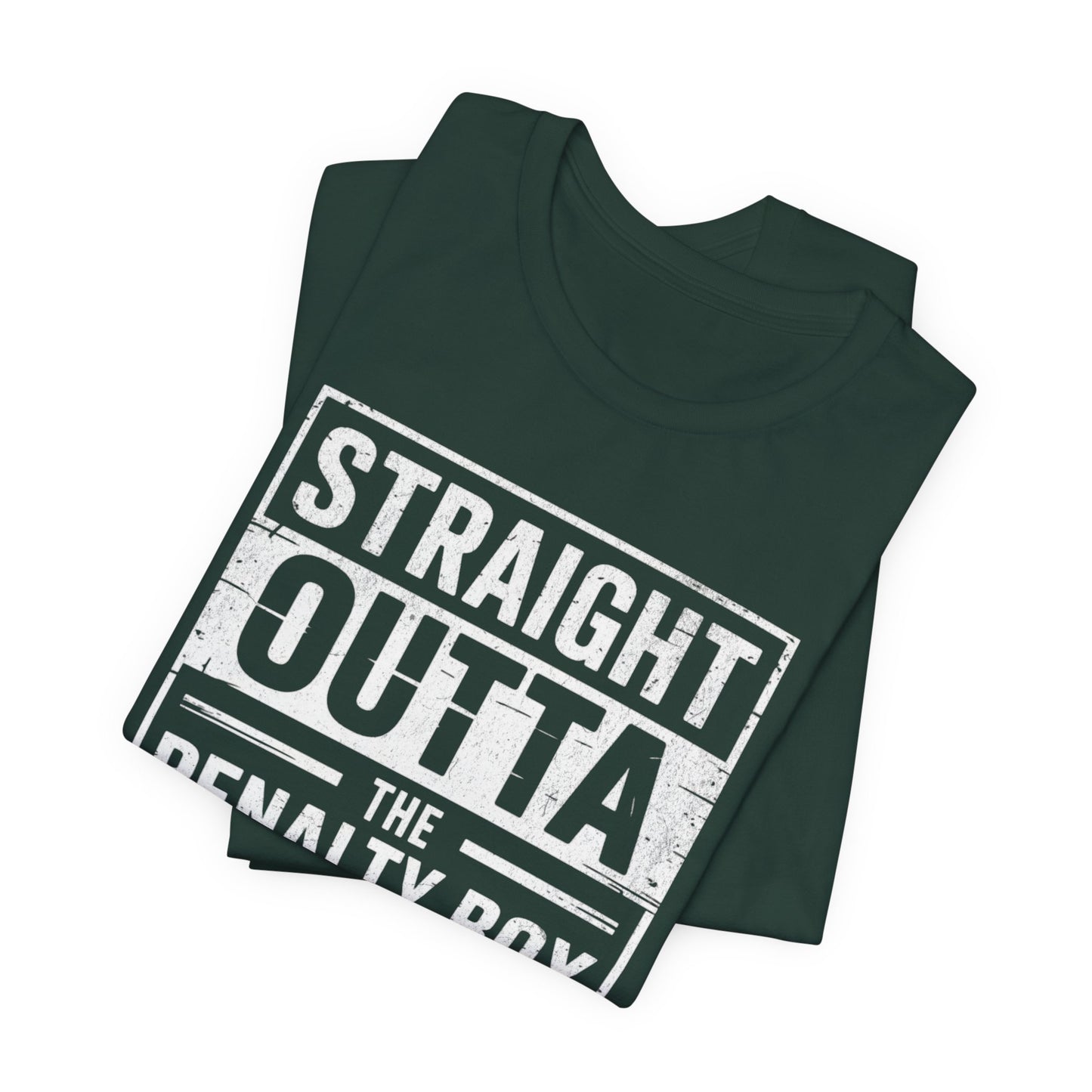 Straight Outta The Penalty Box Ice Hockey Shirt | Hockey Mask & Sticks Tee
