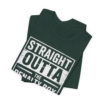 Straight Outta The Penalty Box Ice Hockey Shirt | Hockey Mask & Sticks Tee