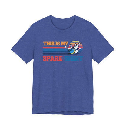 This Is My Spare Shirt Bowler Tee | Bowling Retro Logo