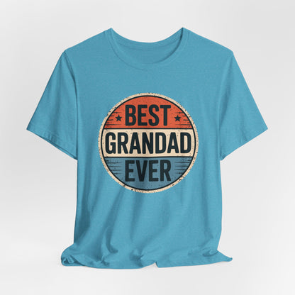 Best Grandad Ever Retro T-Shirt, Vintage Style Fathers Day Gift