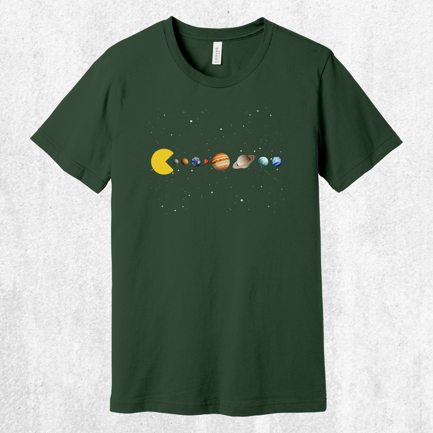 Eating The Solar System Tee | Space Video Game Planets