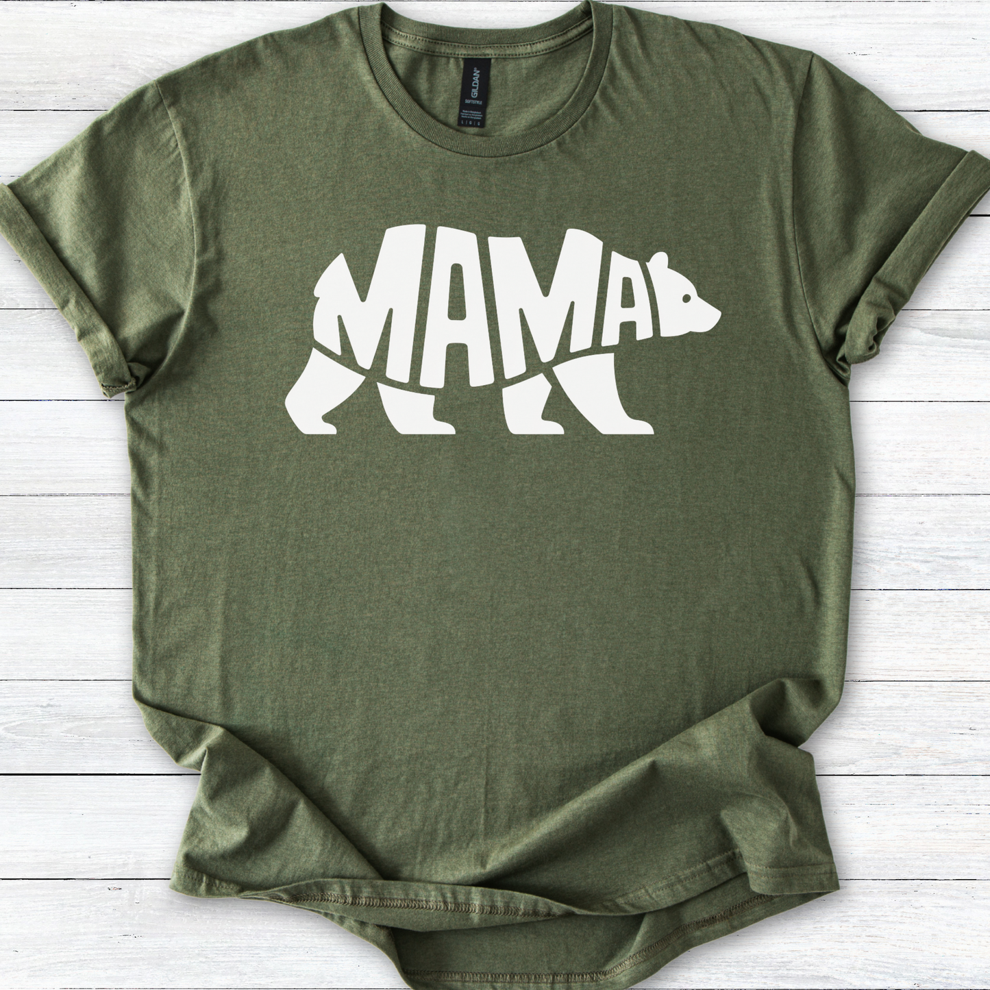 Mama Bear T-Shirt, Graphic Tee for Moms, Cute Unisex Shirt, Bold Mother's Day Gift, Softstyle Tee for Her