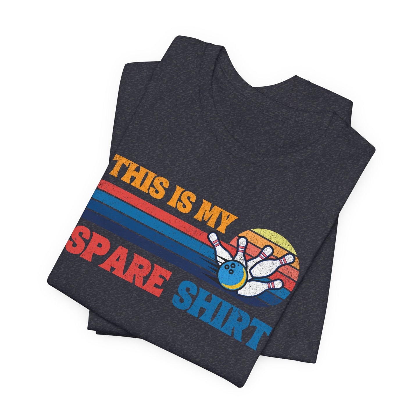 This Is My Spare Shirt Bowler Tee | Bowling Retro Logo