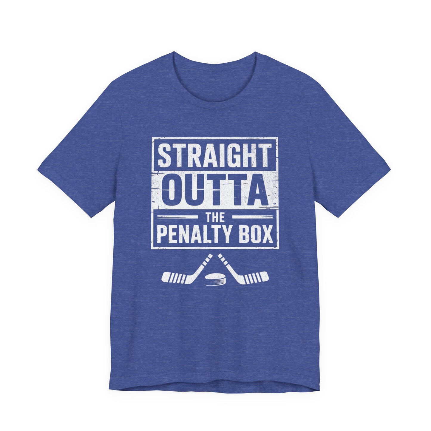 Straight Outta The Penalty Box Ice Hockey Shirt | Hockey Mask & Sticks Tee