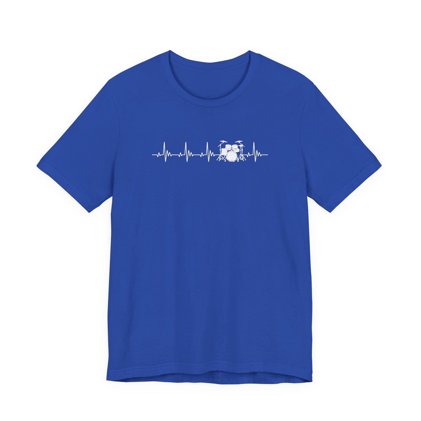 Heartbeat Drum Set T-Shirt | Heart Beats for Drumming Tee