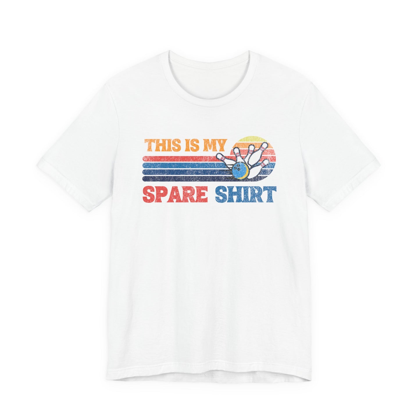 This Is My Spare Shirt Bowler Tee | Bowling Retro Logo