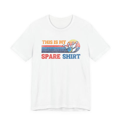 This Is My Spare Shirt Bowler Tee | Bowling Retro Logo