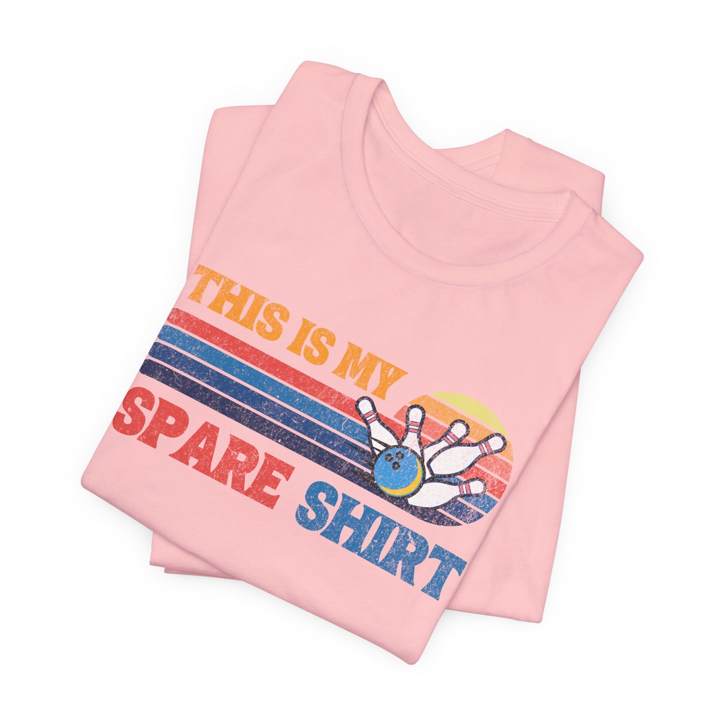 This Is My Spare Shirt Bowler Tee | Bowling Retro Logo