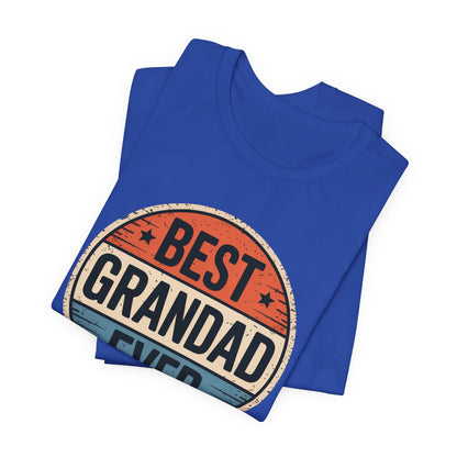 Best Grandad Ever Retro T-Shirt, Vintage Style Fathers Day Gift