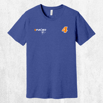 Lando Norris F1 Signature Tee — NOR #4 Race Fan T‑Shirt