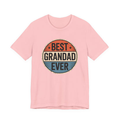 Best Grandad Ever Retro T-Shirt, Vintage Style Fathers Day Gift