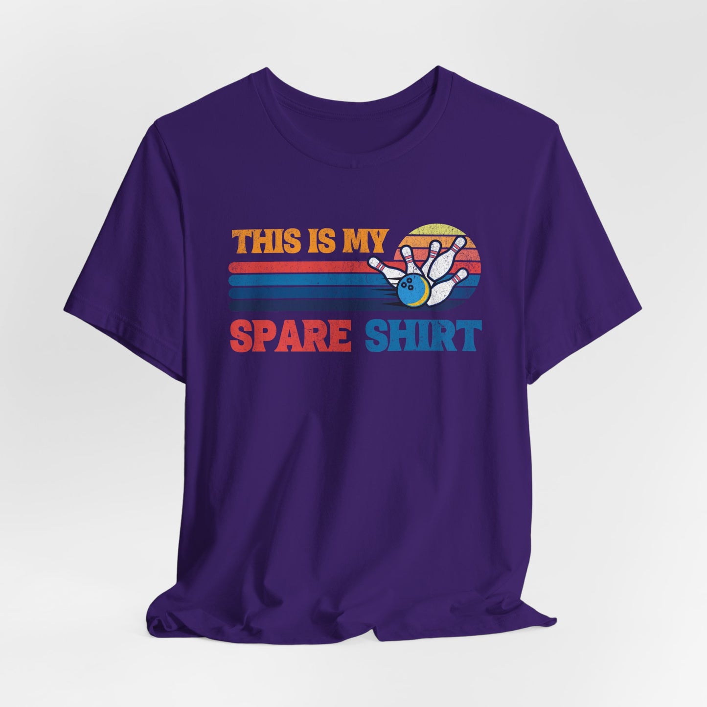 This Is My Spare Shirt Bowler Tee | Bowling Retro Logo