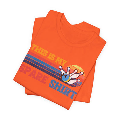This Is My Spare Shirt Bowler Tee | Bowling Retro Logo