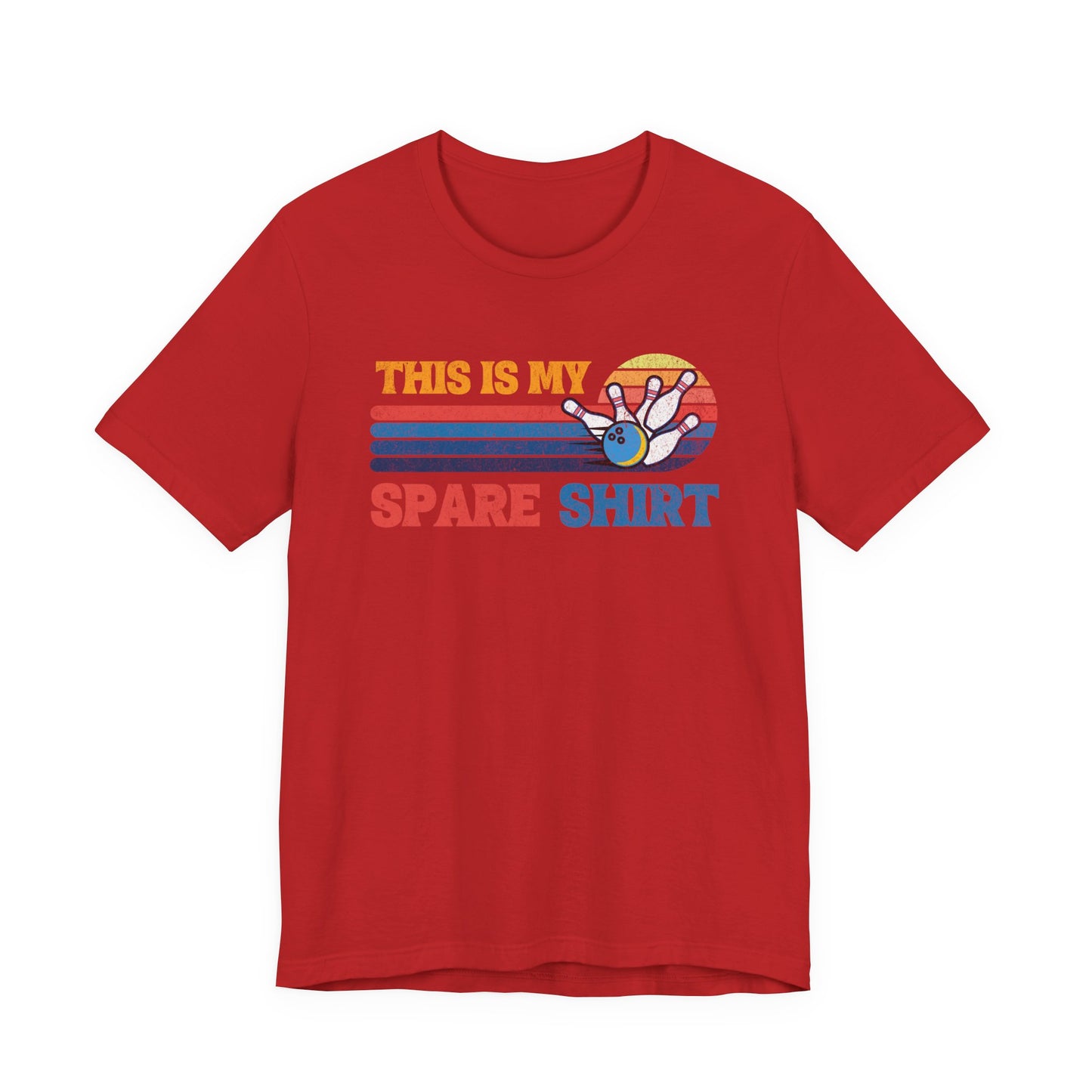 This Is My Spare Shirt Bowler Tee | Bowling Retro Logo