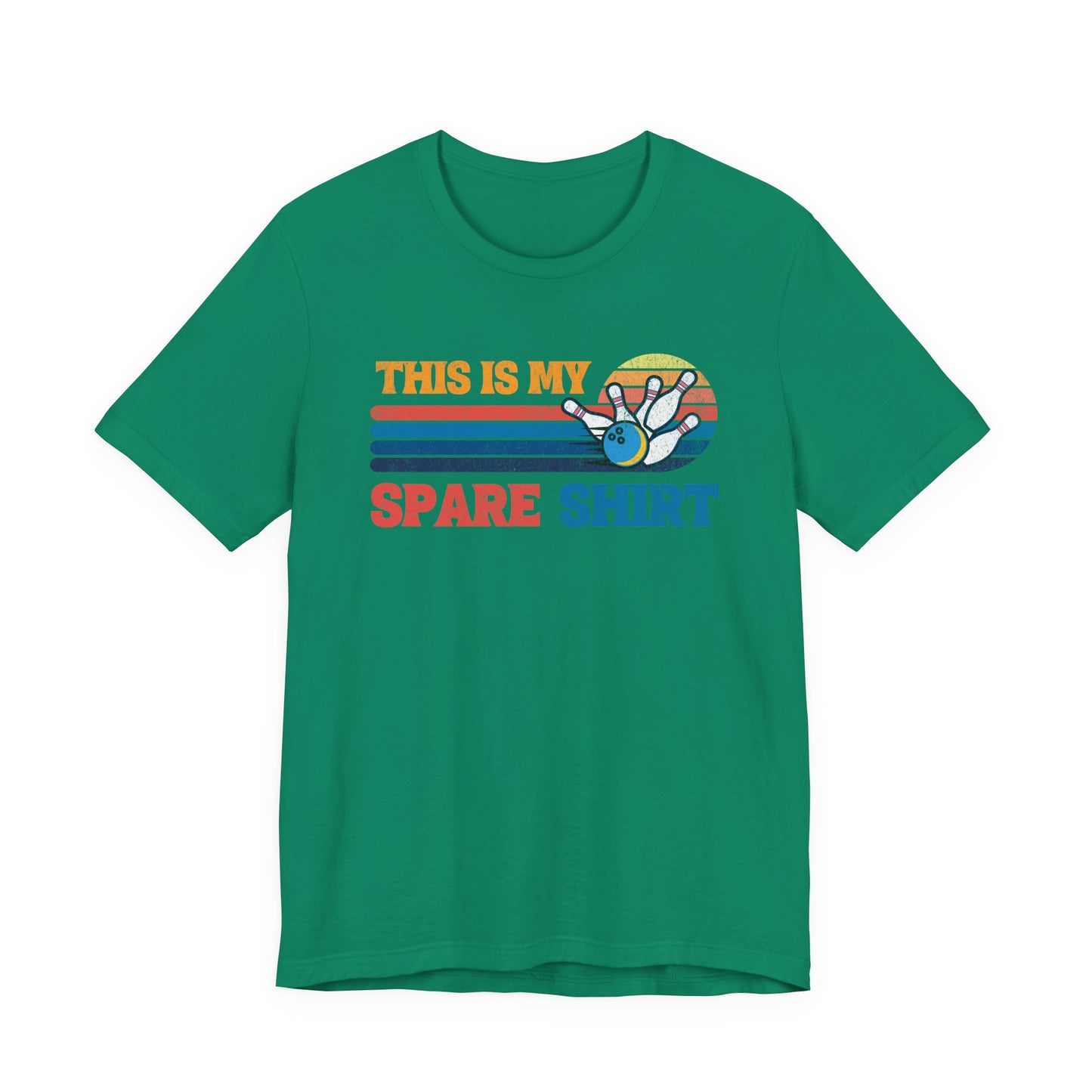 This Is My Spare Shirt Bowler Tee | Bowling Retro Logo