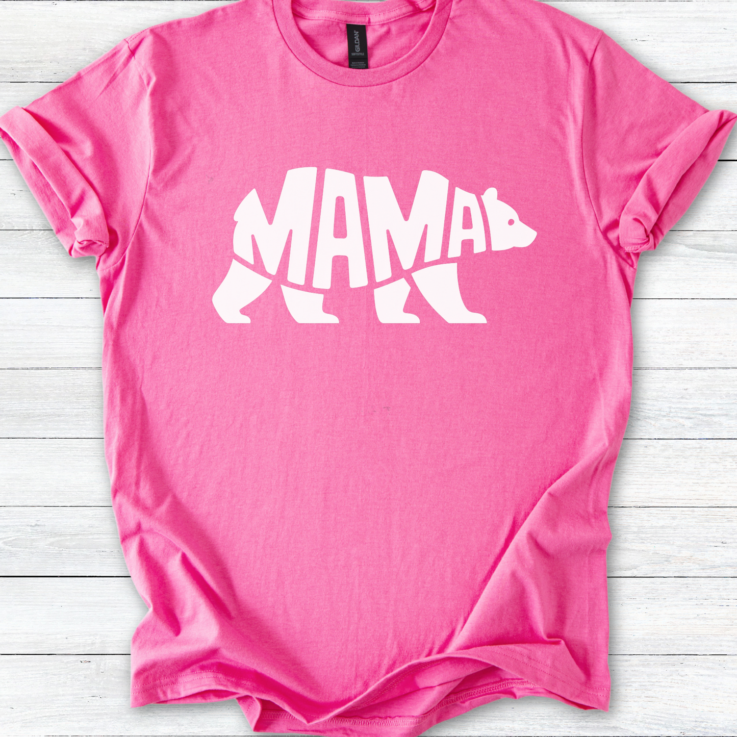 Mama Bear T-Shirt, Graphic Tee for Moms, Cute Unisex Shirt, Bold Mother's Day Gift, Softstyle Tee for Her