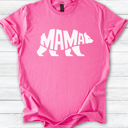Mama Bear T-Shirt, Graphic Tee for Moms, Cute Unisex Shirt, Bold Mother's Day Gift, Softstyle Tee for Her