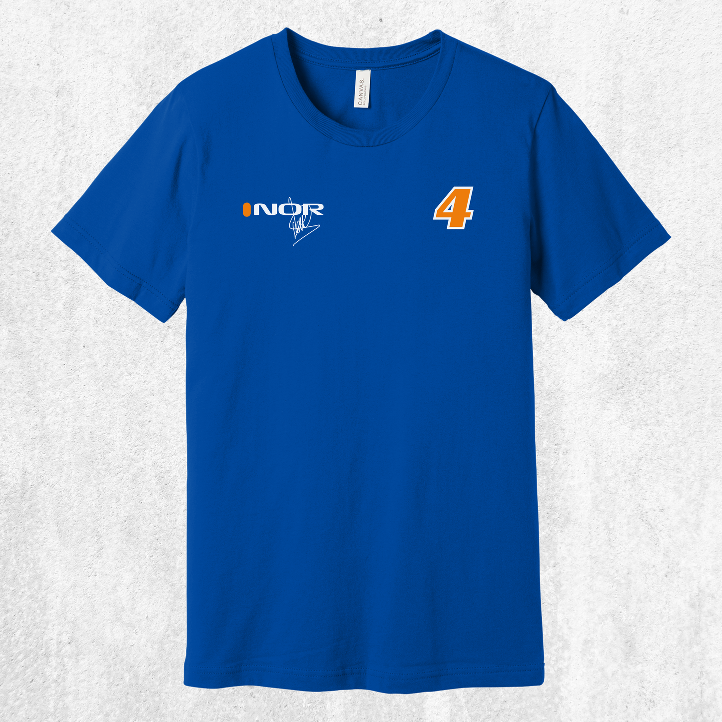 Lando Norris F1 Signature Tee — NOR #4 Race Fan T‑Shirt