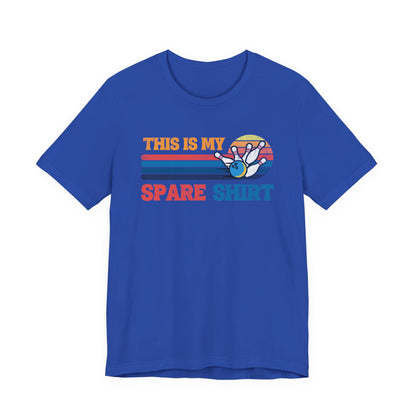 This Is My Spare Shirt Bowler Tee | Bowling Retro Logo