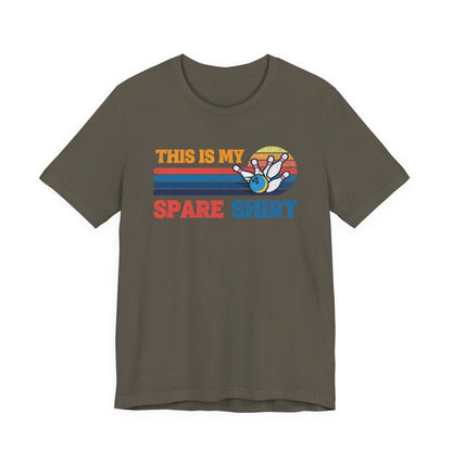 This Is My Spare Shirt Bowler Tee | Bowling Retro Logo