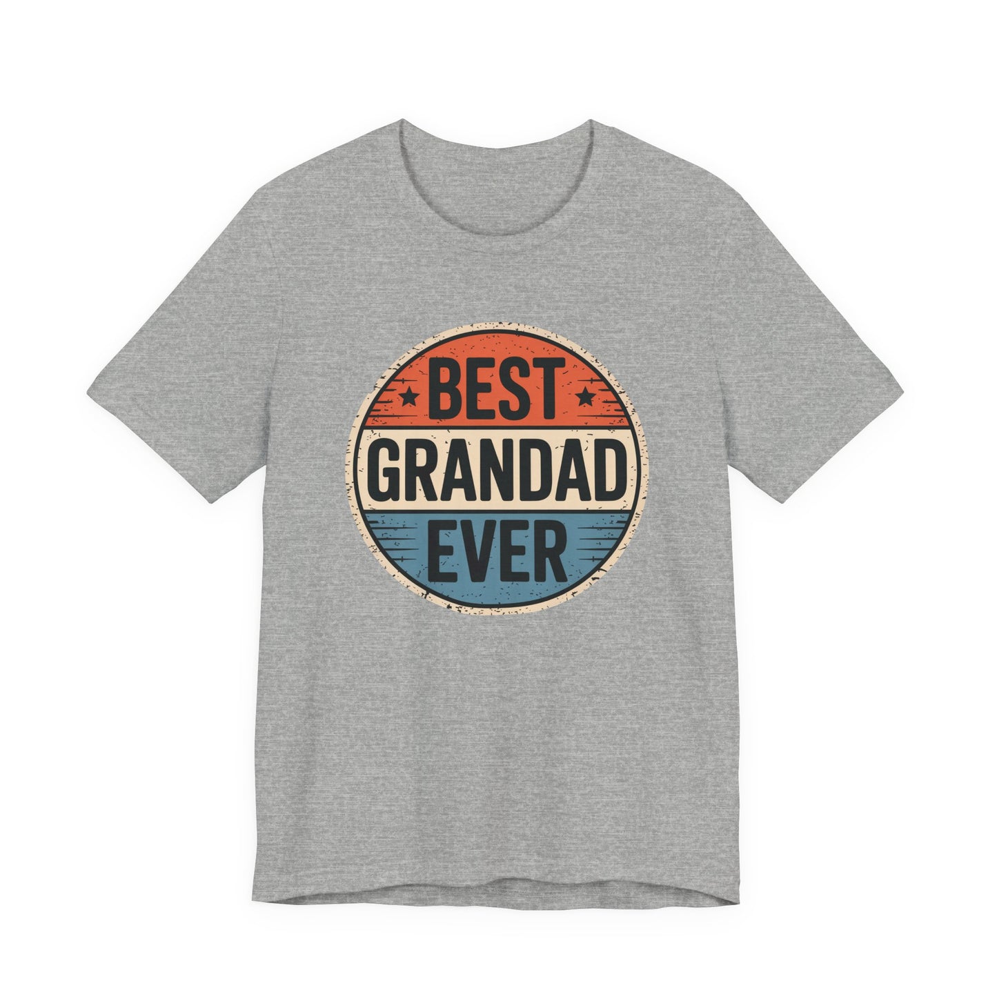 Best Grandad Ever Retro T-Shirt, Vintage Style Fathers Day Gift