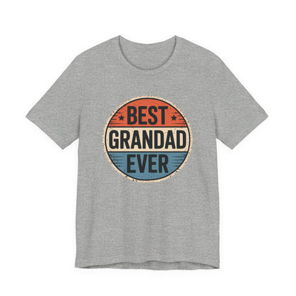 Best Grandad Ever Retro T-Shirt, Vintage Style Fathers Day Gift